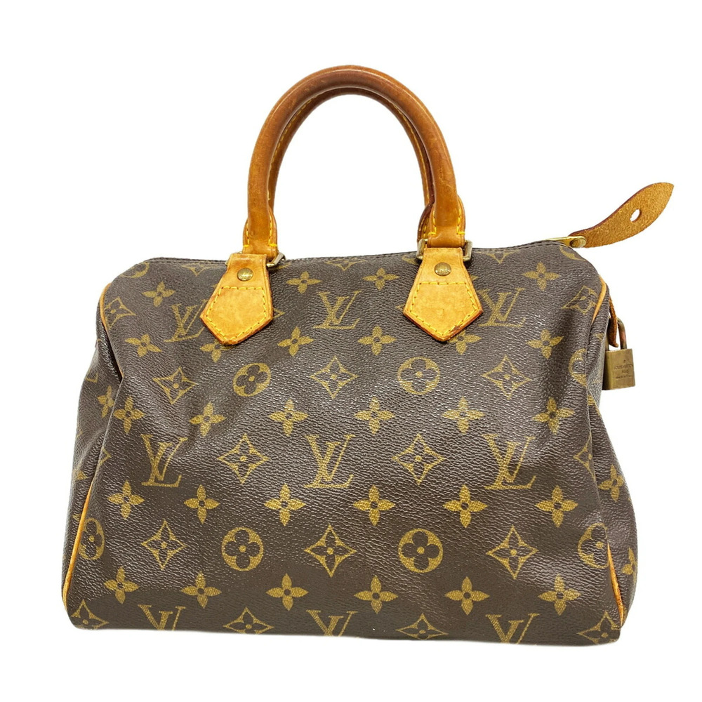 Louis Vuitton Monogram Speedy 25 Handbag M41109 Brown Women's